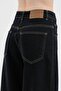 Women's Palazzo Fit Design Jeans with Button Detail on the Front - 7