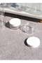 6-Piece Travel Size Set: 4 Pieces of 100 ml Travel Bottles with White Caps and 10 ml Cream Jars - 2