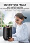 Compact High Mist Humidifier with Double Water Inlet Designed Mist Maker Timing Function Constant Humidity for Home and Office Black - 8