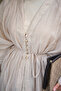 Women's Gold Shepherd Button Detail Inner Lining Set Cream - 5