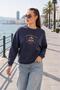 Women's Three-Thread Sweatshirt with Embroidered Text on the Front 255366 - 265125