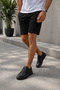 Laviathan Men's Casual Lace-Up Sneakers Comfortable and Stylish Design - Black - 2