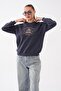Women's Three-Thread Sweatshirt with Embroidered Text on the Front 255366 - 265125 - 4