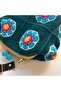 Women's Hand-Knitted Crochet Shoulder Bag – Floral Pattern, Metallic Closure, Colorful Bohemian Bag - 7