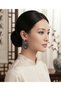 Blue Shuttle Stone Earrings - 3
