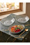Radiant Large Size 3-Bowl Set Salad-Fruit-Cookie Glassware - 2