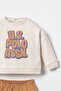 Baby Boy Printed Cream Long Sleeve Pajama Set Usb3173-C-V2 - 2