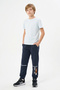 Boys' 3-Piece Striped Detailed Printed Double Pocket Sweatpants - 3