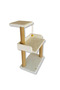 82 cm White Cat Scratching Post with Terrace - 4