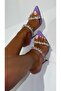 Lenna Stone-Heeled Slippers Lila - 2