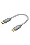 كيبل كريشن كيبل مايكرو USB الى USB C ملتف بطول 4 قدم، كيبل مايكرو او تي جي 480 ميجابت لكل ثانية لماك