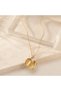 Ostrich Alya Necklace Gold Color Steel Cover Openable Necklace - 3