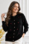 Hearted Knitwear Cardigan N3219 Black