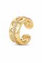 Thick Single Row Stone Cartilage Earrings - 3