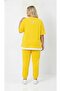 Women's Plus Size Short Sleeve Tracksuit Set with Side Label Detail 8270-26 - 3
