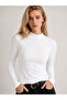 Set of 2 95% Cotton Half Turtleneck Sweat-Proof Breathable Long Sleeve Bodysuits - 2