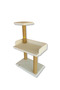 82 cm White Cat Scratching Post with Terrace - 3