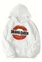 Unisex Oversize Drama Queen Hoodie (White)