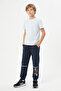 Boys' 3-Piece Striped Detailed Printed Double Pocket Sweatpants - 4