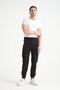 Black Men's Jogger Sweatpants with Zipper Pockets - 6