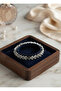 Brass Zircon Stone Row Arrow Model Silver Color Bracelet - 3