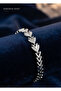 Brass Zircon Stone Row Arrow Model Silver Color Bracelet