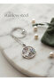 316L Steel Chain Silver Color Zircon Stone Butterfly Necklace