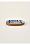 Paisley Mango Presentation Plate Blue (20X10 cm)