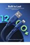 راف باور - كيبل لايتننق الى USB بطول 3 متر نايلون - ازرق - 2