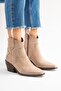 Worpen Women's Genuine Leather Western / Cowboy Boots Mink Suede - 6