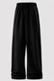 3-Piece Women's Black Gray Navy Blue Wide Leg Sweatpants - 6
