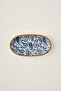 Paisley Mango Presentation Plate Blue (20X10 cm) - 3
