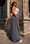 44-52 Size 100% Denim Elastic Waist Oversize Wide Leg Pants – Soft Textured Comfortable Cut Jeans - 4