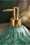 Boby Diamond Globe Glass Liquid Soap Dispenser – Decorative Bathroom and Kitchen Dispenser with Gold Pump and Crystal Pattern - 16 cm X 10 cm - 500ml - - 4