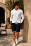 Men's Young Normal Size Woven White Sweater - 5