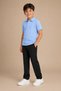 Children's Unisex Polo Collar Short Sleeve 100% Cotton Basic T-Shirt Casual Top Wear 2-14 Years