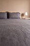 Anthracite Tensel Craft Double Duvet Cover Set – 4 Pieces - 3