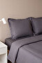 Anthracite Tensel Craft Double Duvet Cover Set – 4 Pieces - 6