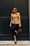 Camel Collar Detailed Flatolu Jacket - 2632 - 2