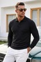 Men's Cool Medium Thick Knitwear Black Sweater