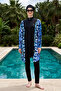 Sport Lycra Full Covered Hijab Swimsuit 6051 Black17