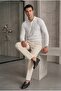 Men's Casual Loose Reglan White Sweater - 4