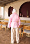Pink Self-Belted Modal Shirt - 5