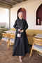 Black Stone Detailed Jacket and Skirt Set - 2