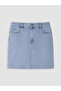 Nevavm Slim Fit Mini Jean Skirt with a Difference