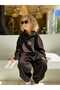 Unisex Stay Kind Printed High Collar Loose Oversize Tracksuit Set