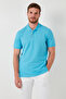 Cotton Regular Fit Stripe Detailed Buttoned Polo Collar 3-Pack t Shirt Men's t Shirt 5902118 - 4