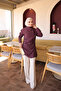 Plum Asymmetrical Cut Modal Tunic - 2
