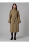 Checkered Double-Breasted Oversize Trench Coat - 2