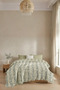 Nuvia 5 Layer Padded Muslin Double Bedspread 100% Cotton Jacquard Textured 220X240 cm - 2